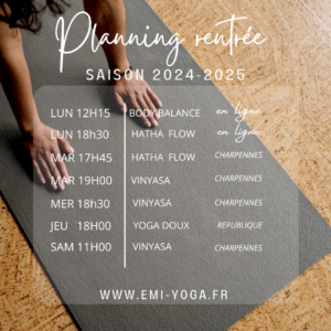 Emilie Cosson - professeur de yoga - meditation - lyon - villeurbanne - yin yoga - relaxation - vinyasa - hatha yoga - retraite yoga - we yoga - cours collectifs - atelier yoga - yoga thérapie - soins